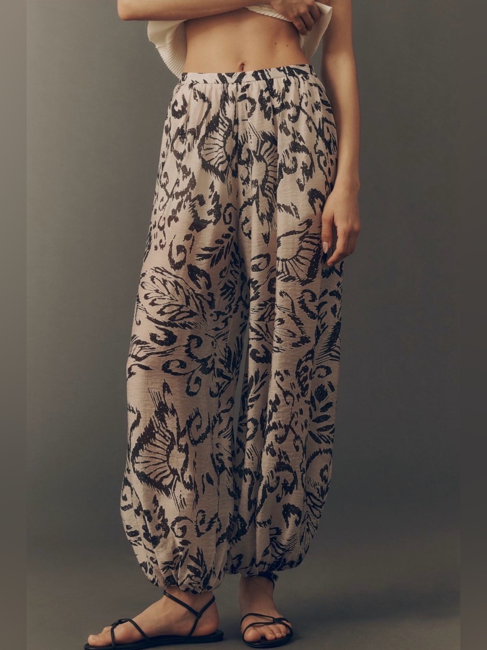 Anthropologie Maude Club Talia Balloon Wide-Leg Pants. Size S. MSRP $115 - Picture 3 of 17